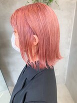 テトヘアー(teto hair) ペールピンク、薄いピンク、ピンクベージュ、ブリーチカラー