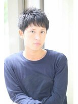 美容室 リーフ 竜南店(LeaF)&nbsp;カジュアルなスパイキーショート☆黒髪が人気!!