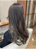 シークレットハイライト/バレイヤージュ/透明感/赤味消し