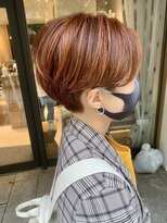 トリート 海浜幕張店(TREAT)&nbsp;ハンサムマッシュ×ハイライトオレンジ_海浜幕張