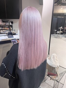 ペレ 渋谷(PELE) n28_ホワイトピンク ブリーチ2回~/渋谷/ハイトーン/韓国ヘア