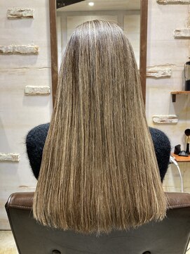 ナチュラルハイセンスプラス(natural high sense+plus) 極細ハイライト　くすみカラー ダブルカラー ベージュ