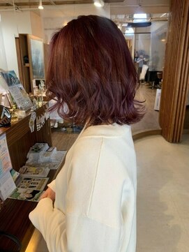 ロウバイレボ 柏(lou by revo) くびれミディ/イヤリングカラー/前髪イメチェンラベンダーカラー