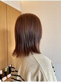 褪色後の黄味を消す淡いパープル系ブラウン