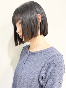 モリオフロムロンドン 松戸店(Morio from London) 【松戸　石山】ストレート顎ライン切りっぱなしボブ