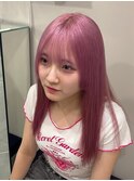 9613ベビーピンクハイライトミルクティーピンクハイトーンカラー