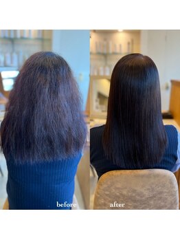 モプレア(MOPLEA)の写真/髪のダメージを最小限に抑えて自然なストレートに◎今までの縮毛矯正との違いを実感して♪