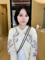 スニュウ(snuw)&nbsp;似合わせカットボブ小顔カットミルクティグレージュ