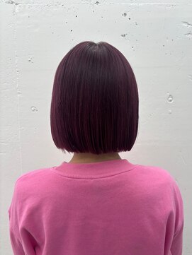 ジルスタジオ(JILL STUDIO) JILL STUDIO　透明感カラー/ピンクパープル/切りっぱなしボブ