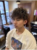 マッシュ×ミックスパーマ