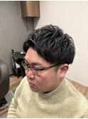 【丸顔補正】アップバングショート