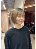 【hishida】ハイトーン/ショートボブ/ブロンド/ブリーチ
