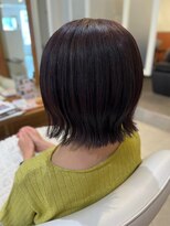 スペックホルダーミミ(Spec Holder mimi) 切りっぱなしボブ×ピンクブラウン8.27くびれヘア