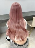 ミニウルフチェリーブラウンホワイトグレージュフェザーパーマ