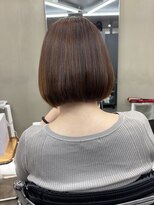 ファビ 渋谷(Fab)&nbsp;くびれヘア/暗めカラー/アプリコットオレンジ/縮毛矯正