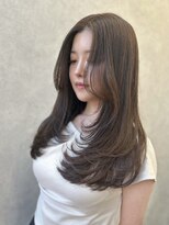 ヘアーザラブズラフズ オーガニカ 北九州(HAIR THE LOVES LAUGHS ORGANICA)&nbsp;毛先にポイント♪毛先に動きを出した顔周りレイヤーロブ