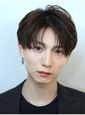 ツーブロ韓国マッシュベージュ