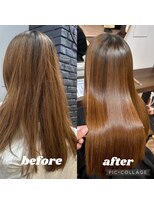 アンベリール(Embellir) ダブルカラー 縮毛矯正 酸性縮毛矯正 前髪縮毛矯正