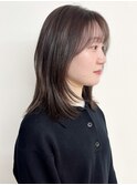 【morio松戸 石山】ナチュラル外ハネミディアムレイヤー20代30代