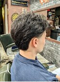 【テーパーフェード×マレットヘア】