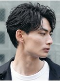 原宿ルーズパーマ波巻きツイストスパイラルパートセンターパート