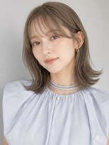 ノア(NOA)&nbsp;【NOA】透明感グレージュ韓国風外はねくびれボブ髪質改善