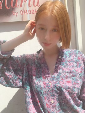 マリアバイアフロート(Maria by AFLOAT) 【山田】ぱつっとアゴラインミニボブ