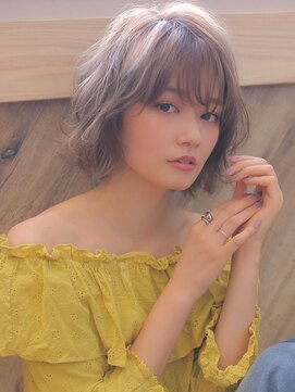 アグ ヘアー ロジー 京田辺店(Agu hair logy) 《Agu hair》ラフカールで大人カジュアル軽ショートボブ