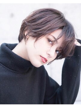 ケアリー 武蔵小杉(Carelly) 大人かわいい前髪セシルカットココアブラウンフリンジウェーブ