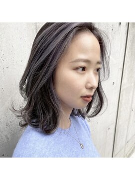 エストアール フクオカ 福岡博多店(est-r. Fukuoka) ダブルカラー/フレーミング/ブリーチ/グレージュ/博多