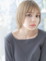 カバーヘア 上尾西口店(COVER HAIR)&nbsp;外国人風ミルクティアッシュ小顔ウルフボブb上尾20代30代40代