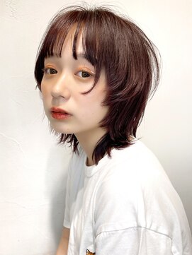 アイティーバイアルバム 松戸店(IT by ALBUM) ストレートナチュラルウルフ_くびれヘアビタミンカラー_68526