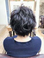 グラスヘア(Grous hair) 30代40代50代☆ランダムショートパーマ♪【Groud hair錦糸町】