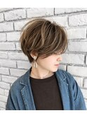 203040代オススメくしゅっとショートボブ