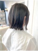 福山市美容室Caaryナチュラルストレートぱつっとボブ