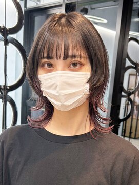 アルバム 池袋(ALBUM) くびれウルフインナーパープル_ショコラアッシュ_ba429082