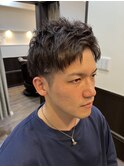 ツーブロックアップバング