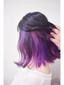 ファイブバイジエクト 堀江(FIVE by The Ect) インナーバイオレット×ピンク