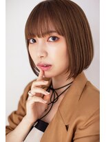 アッシュ 池袋店(Ash)&nbsp;10代20代30代『ミルクティーベージュのあごラインボブ』＃池袋駅