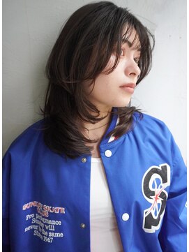 ノラ ウメダ(NORA UMEDA) 【高木】レイヤーカット顔周りカットレイヤーウルフカット