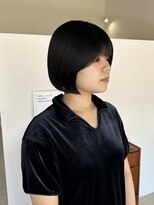 アワイ(awai)&nbsp;切りっぱなしボブ顔まわりカット