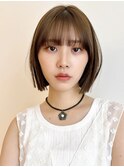 Say.切りっぱなしボブ韓国ヘアタッセルボブミニボブ表参道前髪