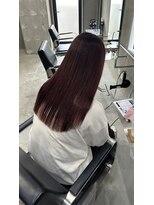 ラック(LUCK)&nbsp;レイヤーぱっつん前髪ステップボーンカットシルキー船橋/韓国