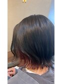切りっぱなしインナーカラー