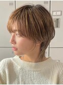 30代40代大人女性/前髪ありショートボブ/ショートヘア/髪質改善