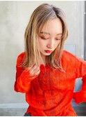【ROJITHA原宿表参道】センターパート×外ハネミディ