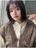 ベリーショート前下がりボブミディアムミニボブショートウルフ