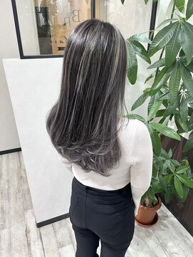 ベルヘアーデザイン 堺東(Belle hair Design) 外国人風/コントラストハイライト/レイヤーカット/堺東