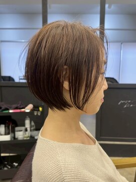 ジュベ 別府店(juve.) 別府ショートボブ顔まわりレイヤーカット髪質改善カラー30代