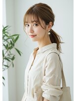 フルショウ 栄店(FURUSHO)&nbsp;透明感ブラウン/ナチュラルモテ髪ヘアアレンジ/簡単アレンジ